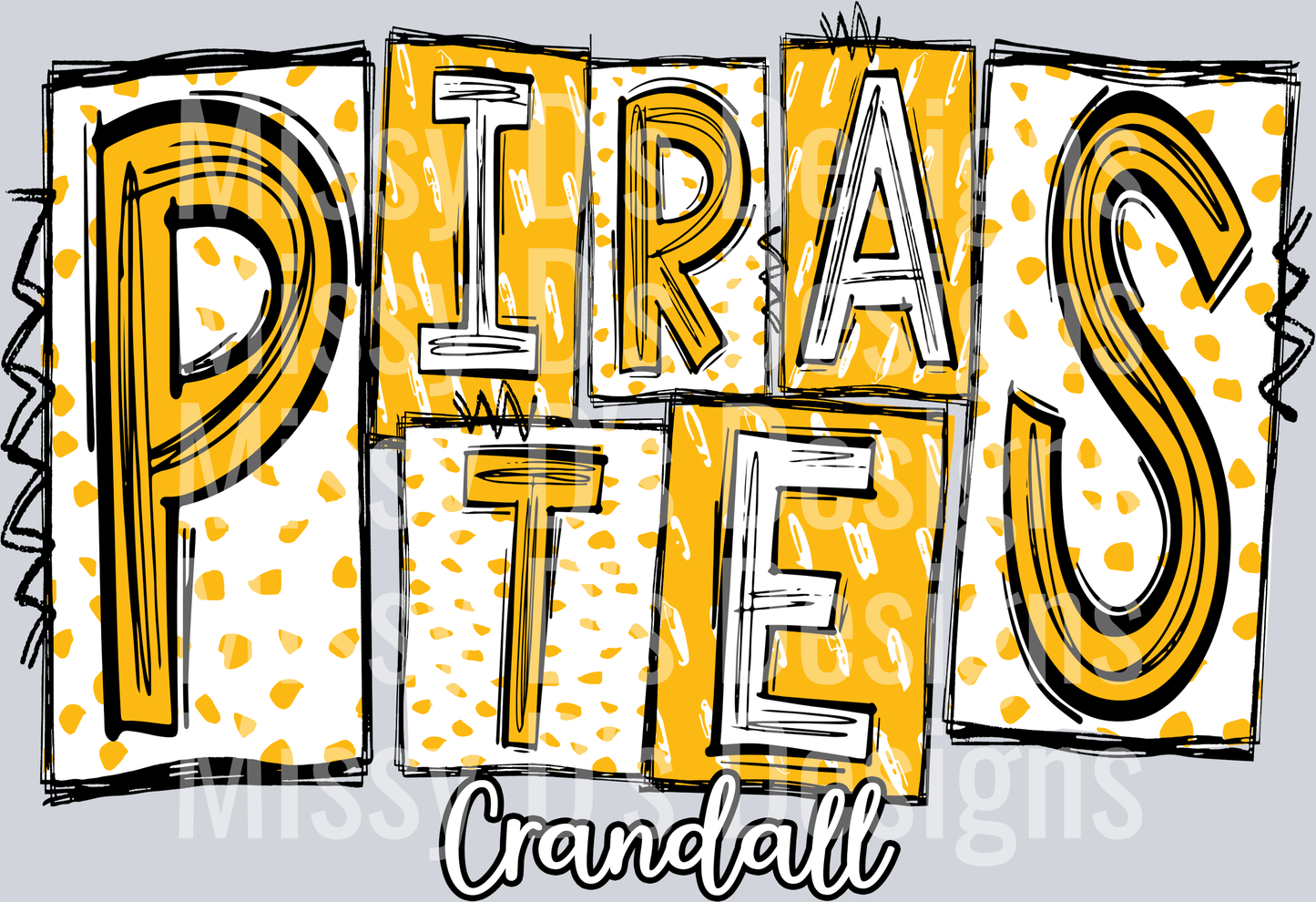 pirates doodle yellow