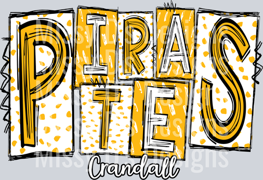 pirates doodle yellow