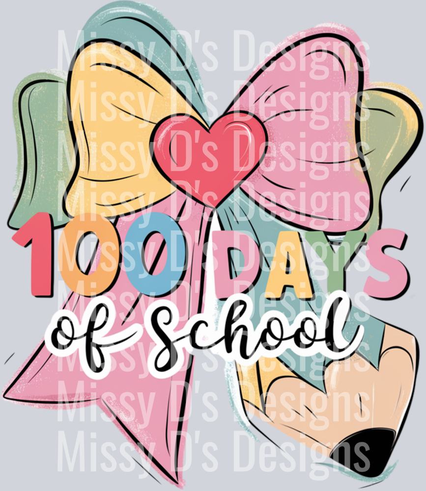 Coquette Bow 100 Days of School