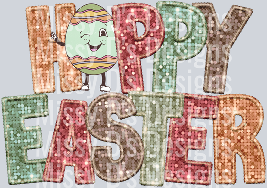 HOPPY EASTER RETRO EGG
