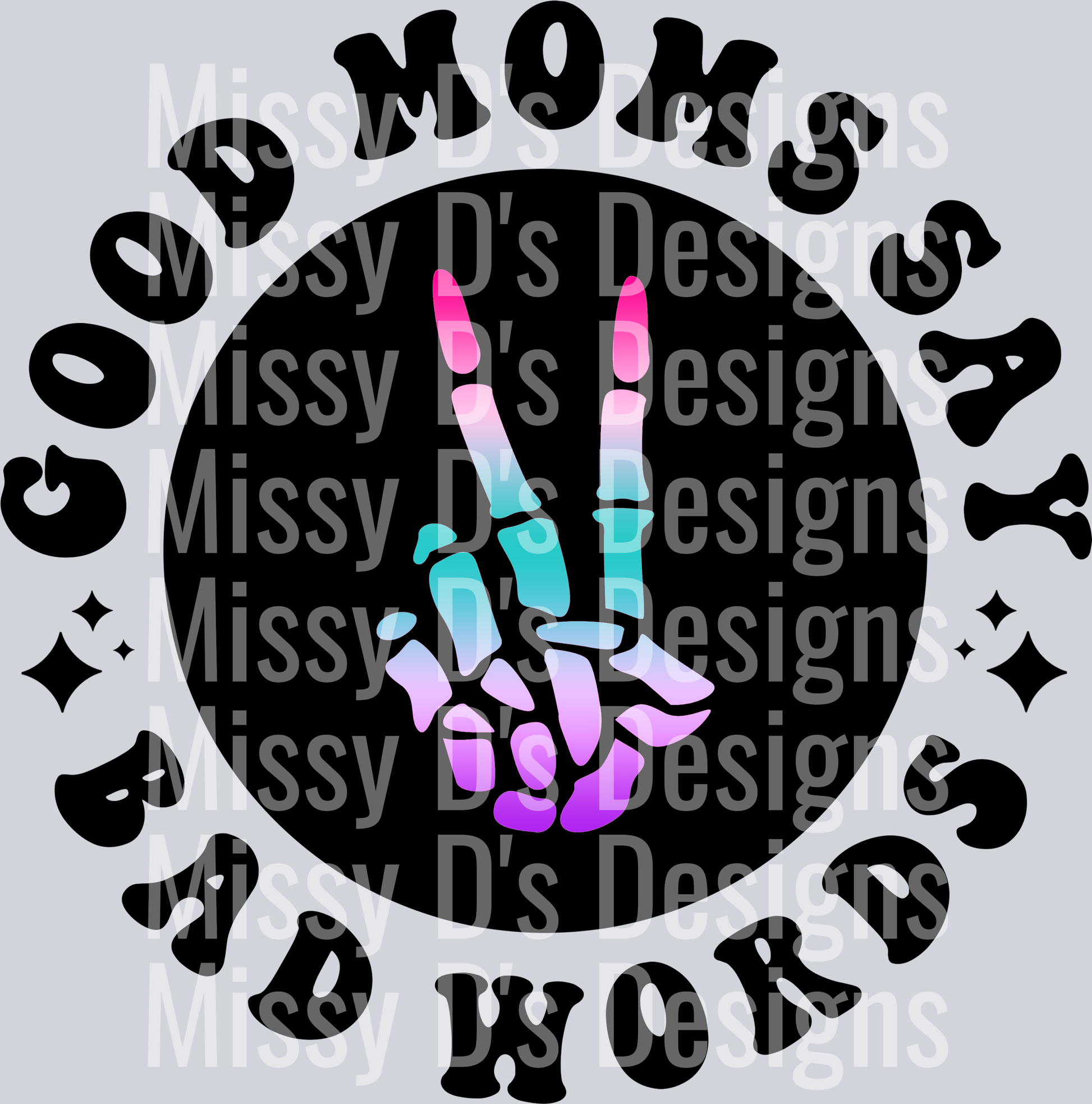 Color Good Moms Say Bad Words Pocket Design