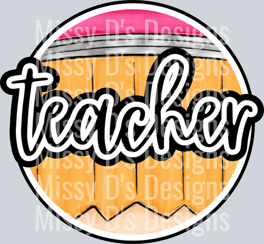 teacher pencil black