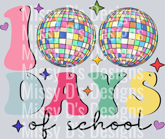 100 days colorful disco