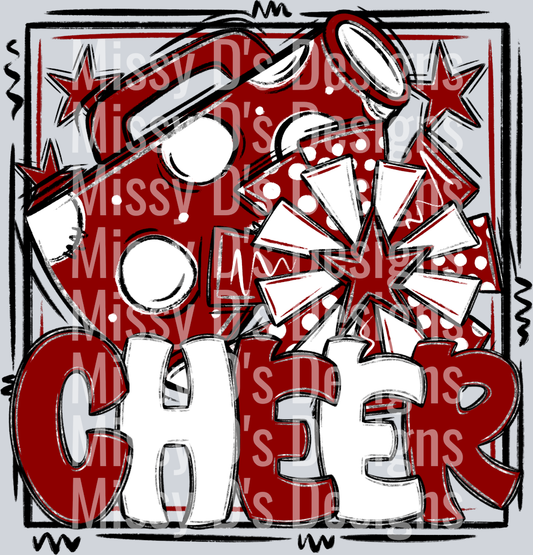 Maroon White