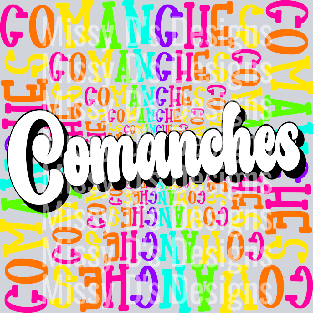 Rainbow Mascot Comanches