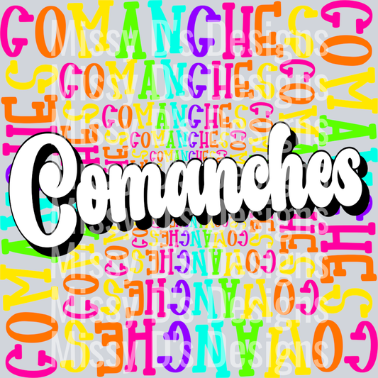Rainbow Mascot Comanches