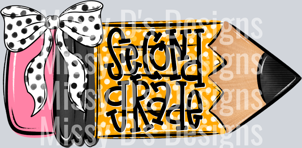 SchoolPencilDoodleGirlSecondGrade