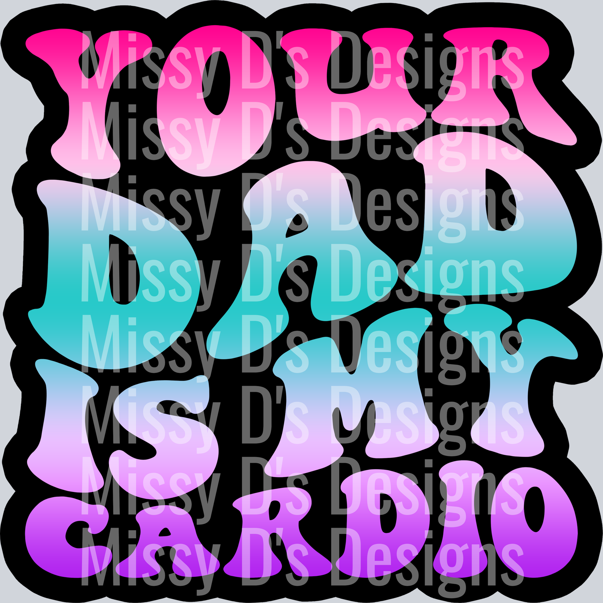 Color Your Dad Is My Cardio