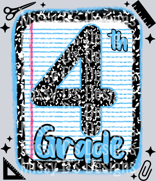4th grade notebook paper