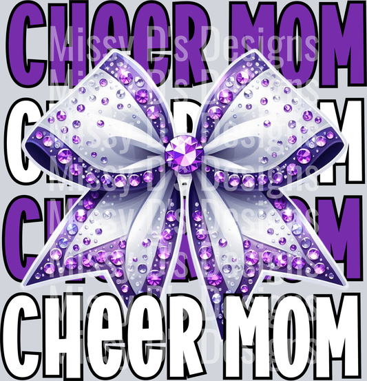 Cheer mom purple