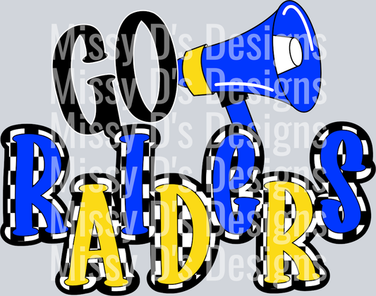 go raiders yellow blue