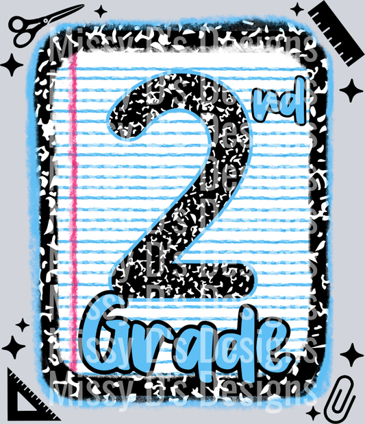 2nd grade notebook paper