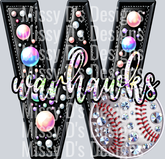 leather baseball warhawks