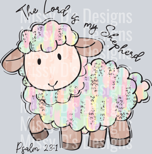 the lord is my shepherd psalm 23 1 watercolor