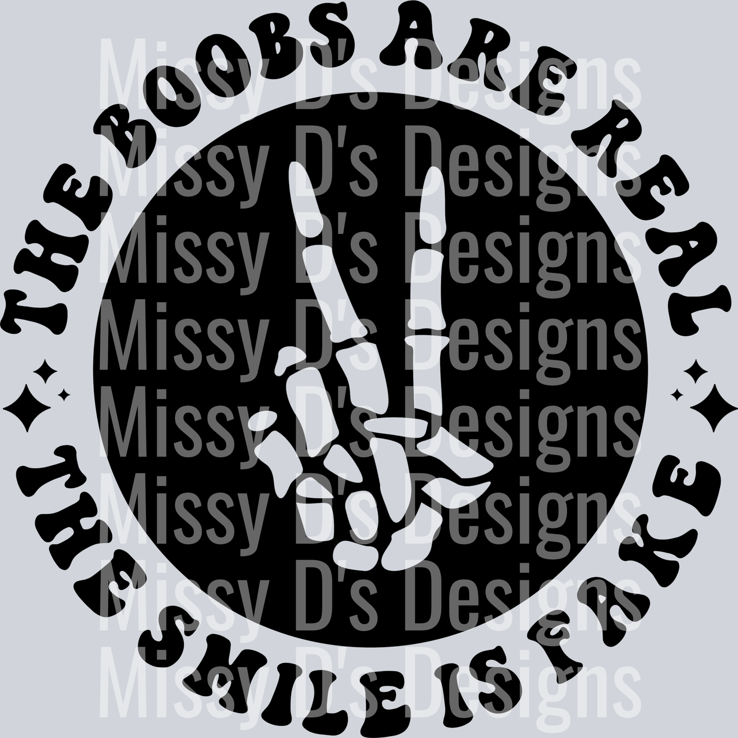 The Boobs Are Real The Smile Is Fake Pocket Design