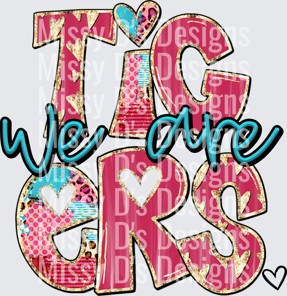 Vday Heart and Spark tigers