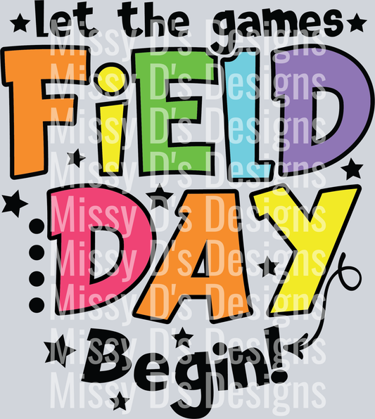 Let the Games Begin Field Day Colorful