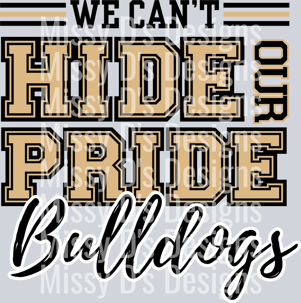 bulldogs gold black