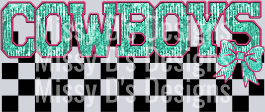 Turq Pink cowboys