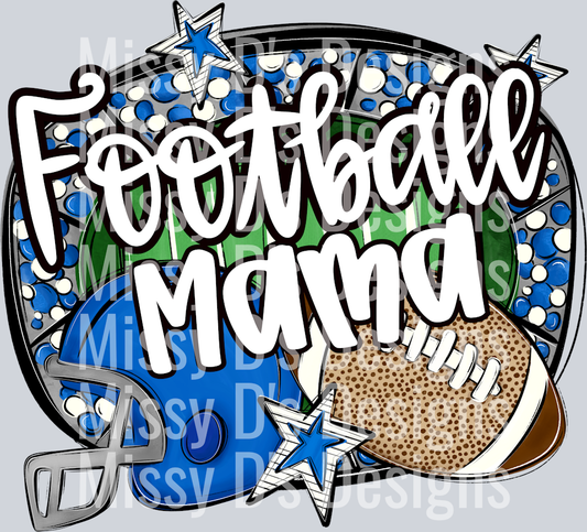 FOOTBALL MAMA BLUE