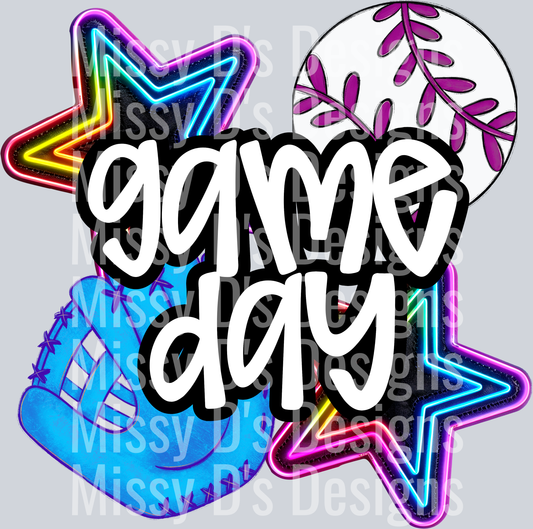 GAME DAY BASEBALL WHITE