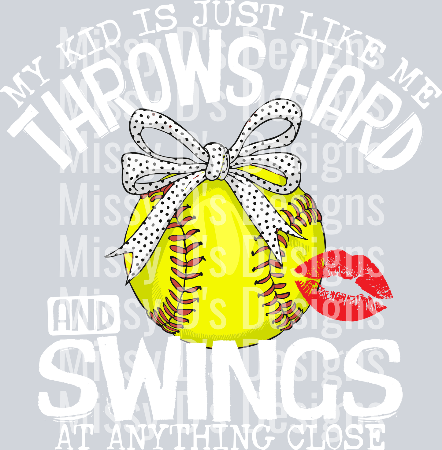 My Kid is Just Like Me Softball2