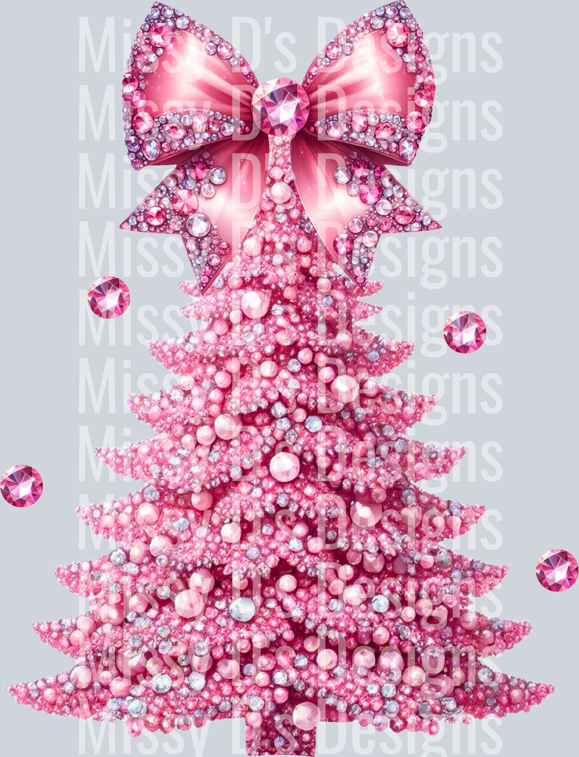 RhinestoneTreeWithBow