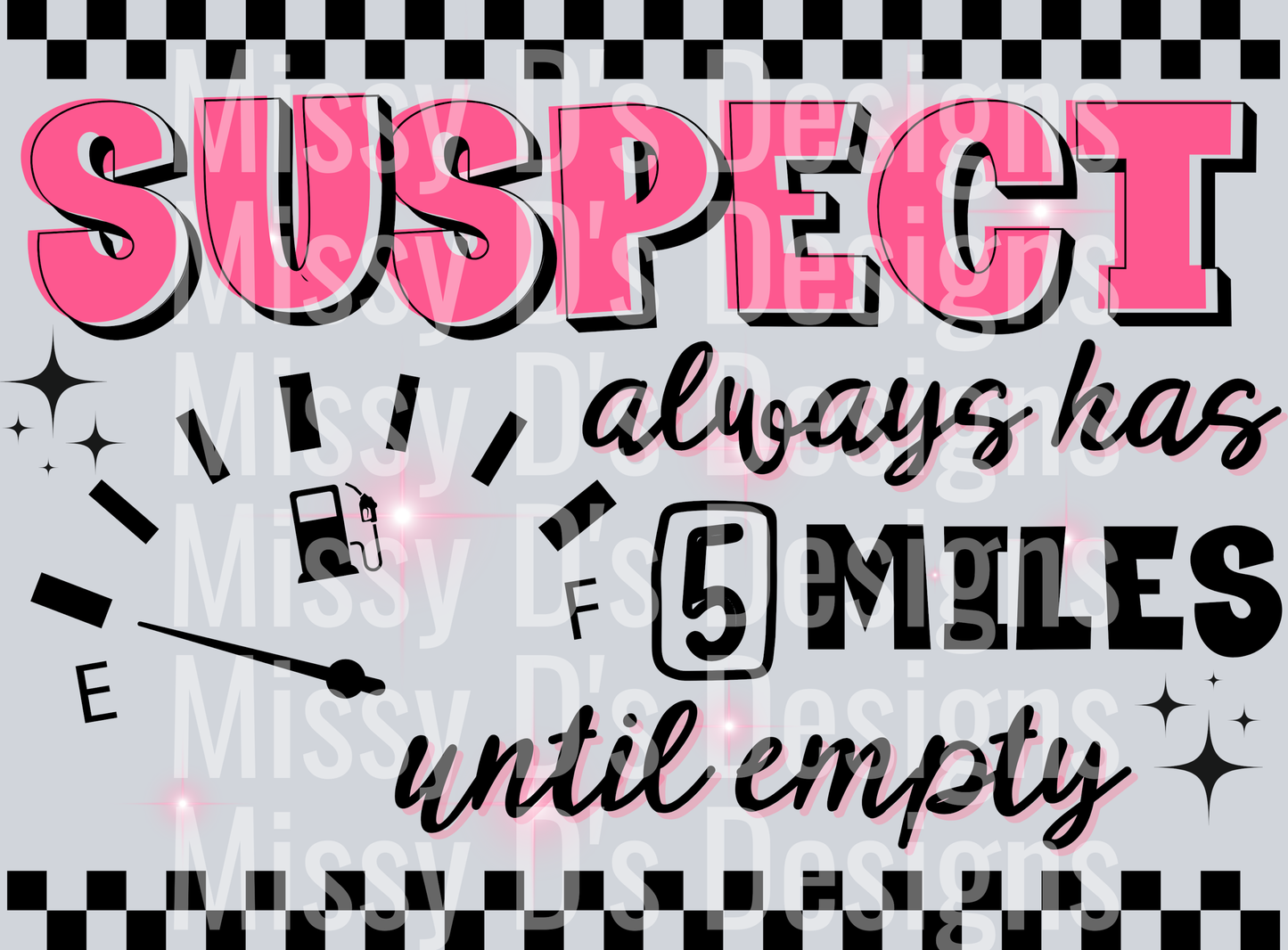 Suspect always has 5 miles until empty A
