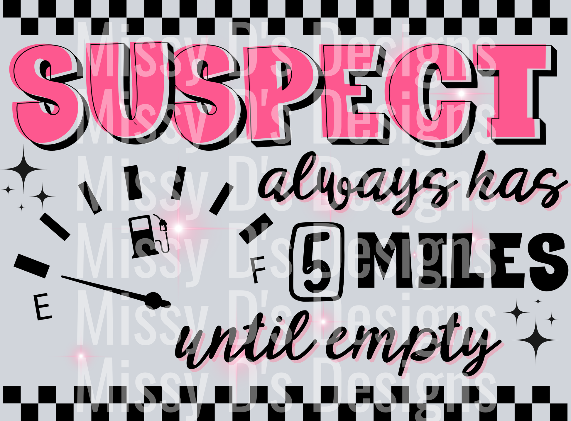 Suspect always has 5 miles until empty A