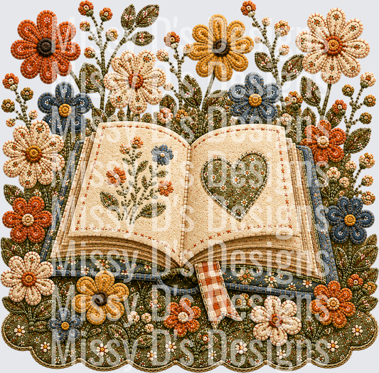 books and flowers