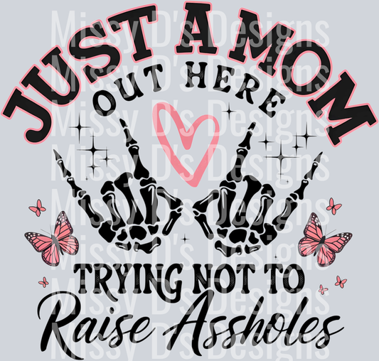Funny Mom Png, Just A Mom PNG