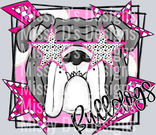 pink bulldogs