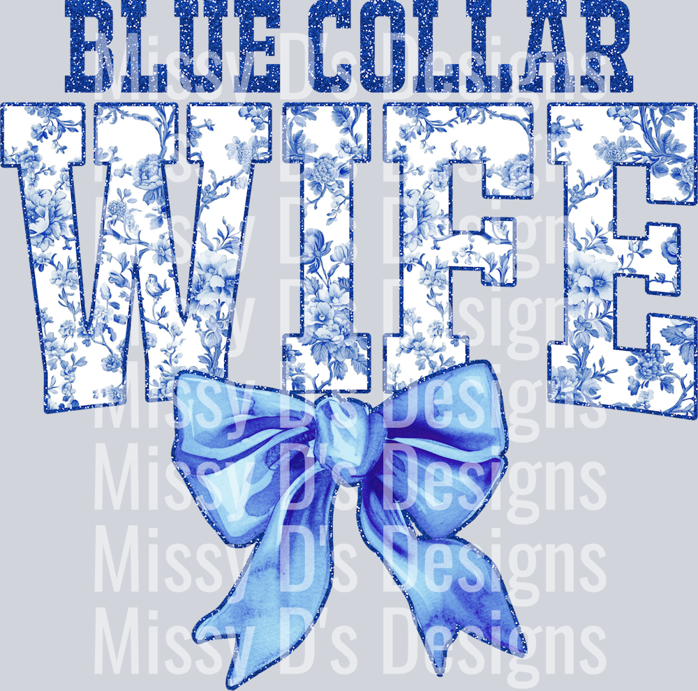 Light Blue Toile Blue Collar Wife(1)