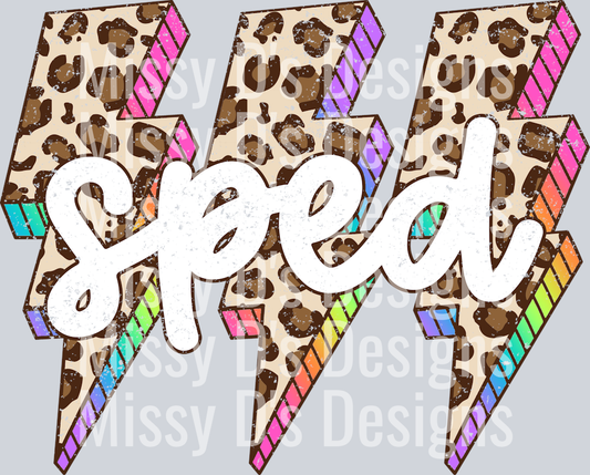 Leopard Lightning Bolt Sped