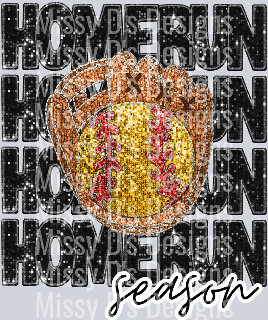 homerun season softball glove