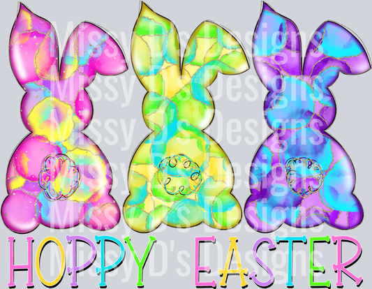 hoppy easter colorful