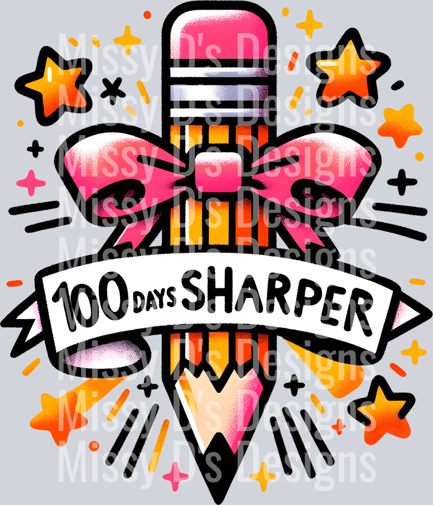 100 days of school  pencil