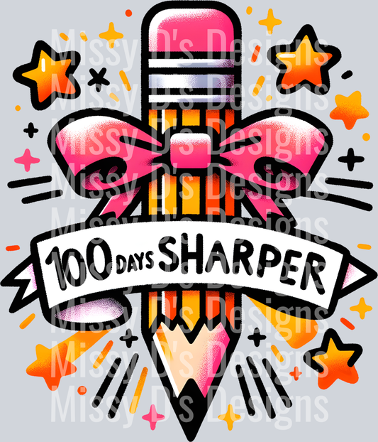 100 days of school  pencil