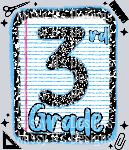 3rd grade notebook paper