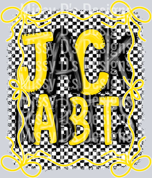 yellow black jackrabbits bows