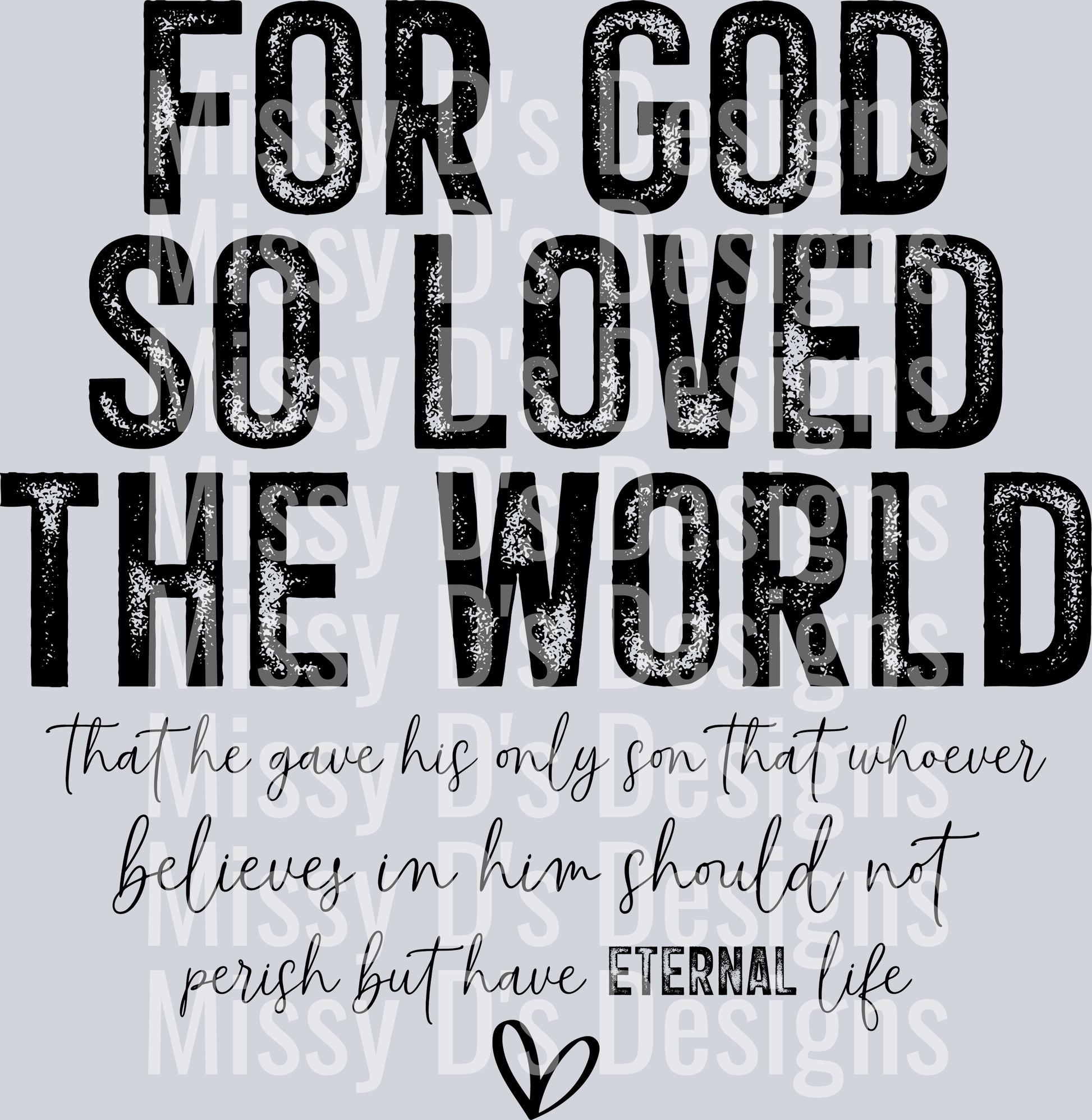 for god so loved the world black