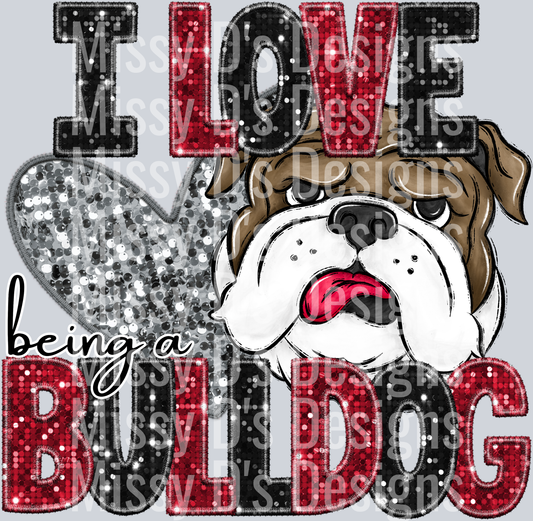 I love bulldog g red (2)