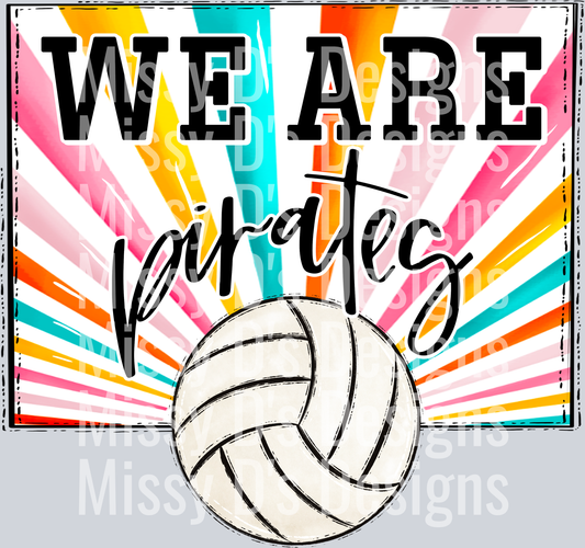 sunburst WE ARE pirates vball