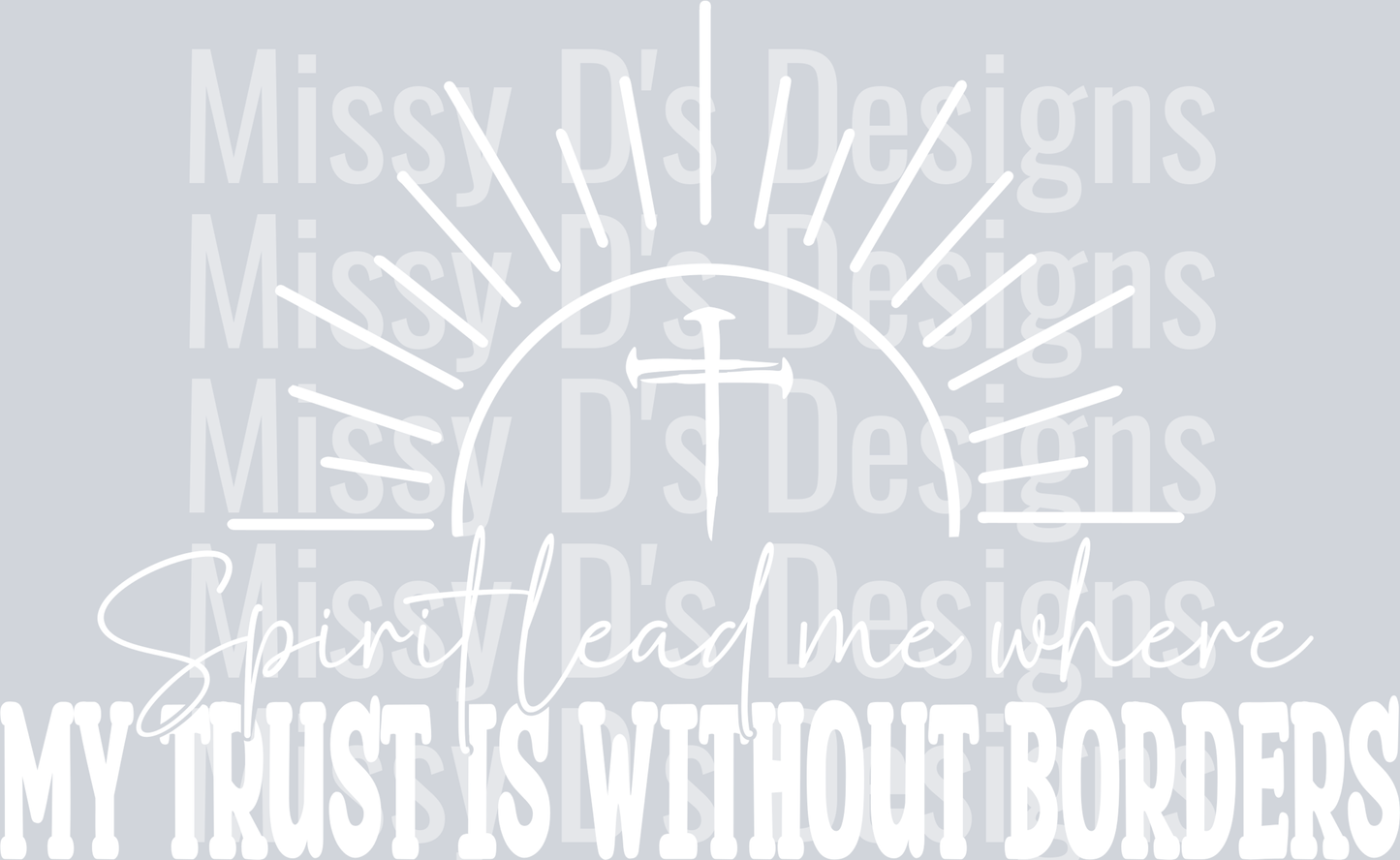 spirit lead me cross WHITE