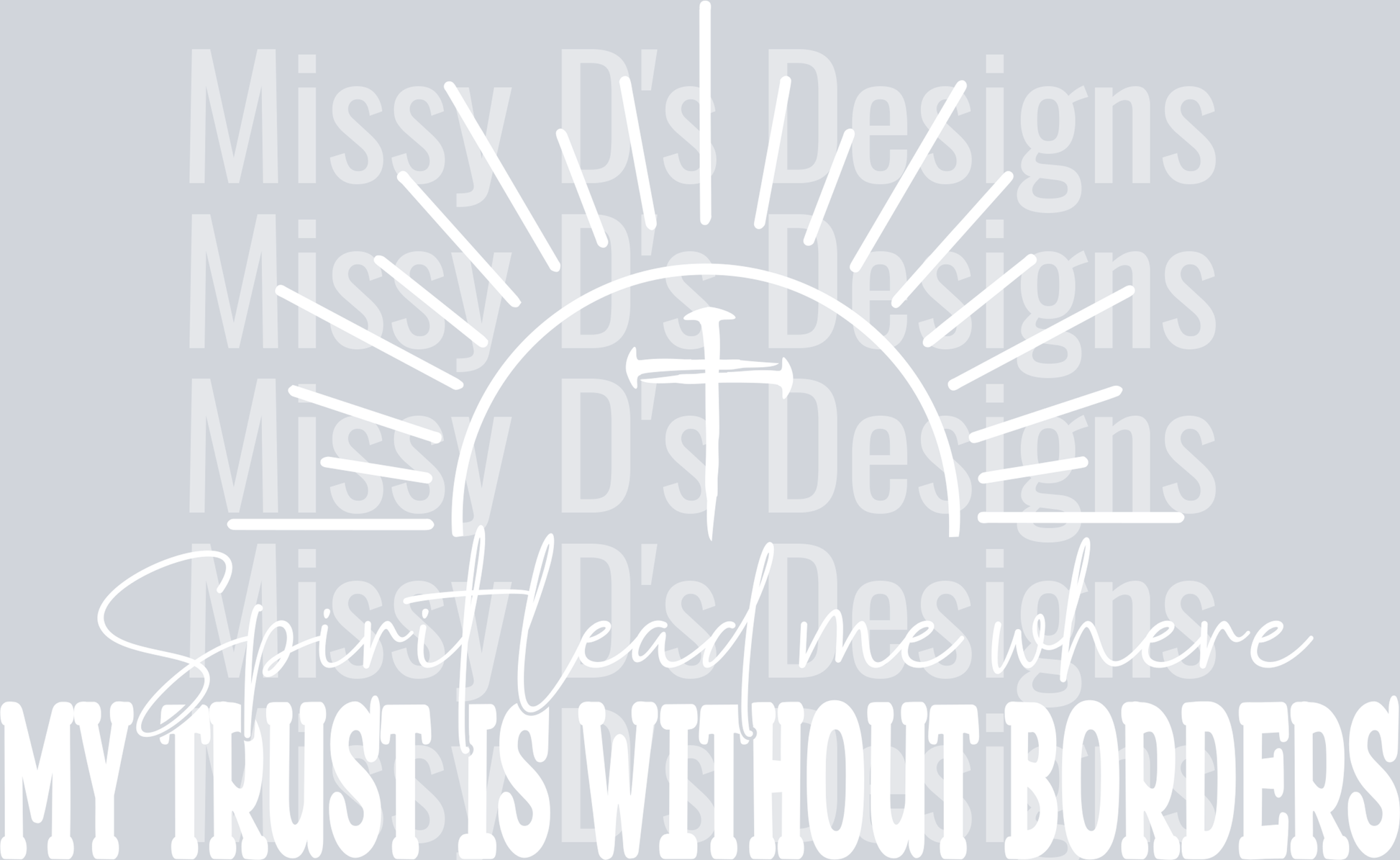 spirit lead me cross WHITE