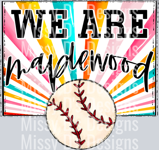sunburst WE ARE maplewood baseball