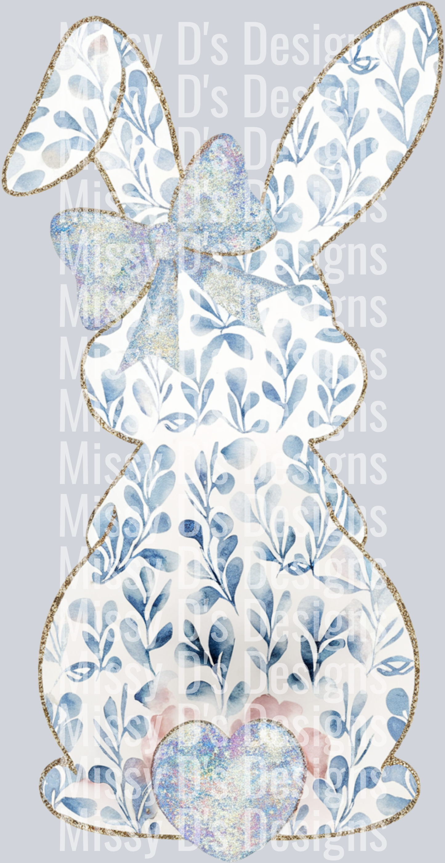 Easter Bunny Blue