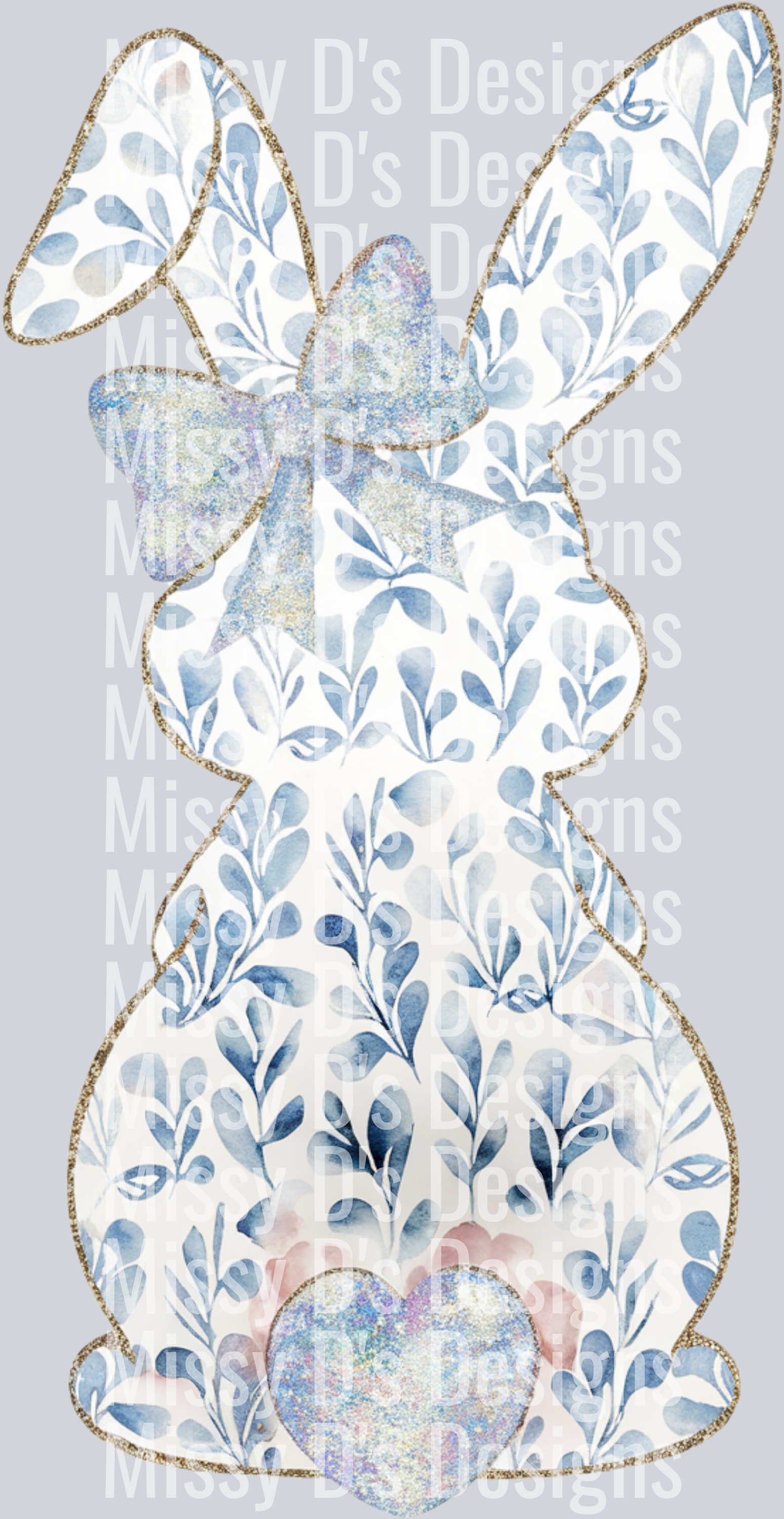 Easter Bunny Blue