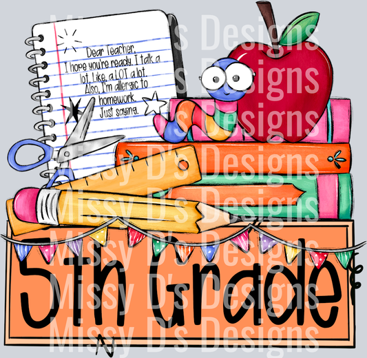 SchoolGradeNameplate5thGrade