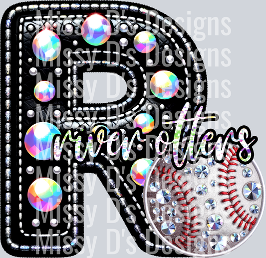 leather baseball river otters